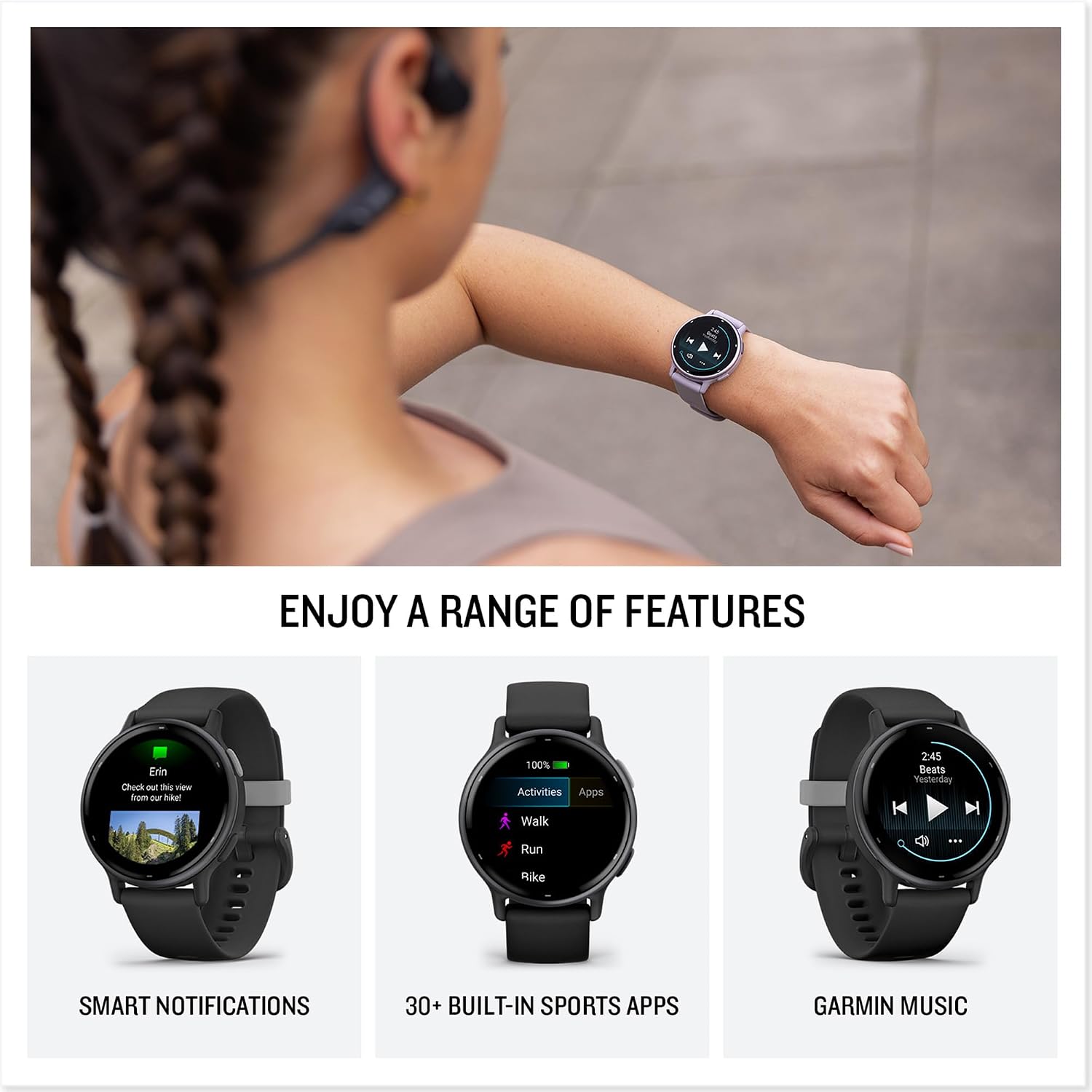 Thumbnail 4 de Garmin vívoactive 5 GPS Smartwatch with AMOLED Touchscreen