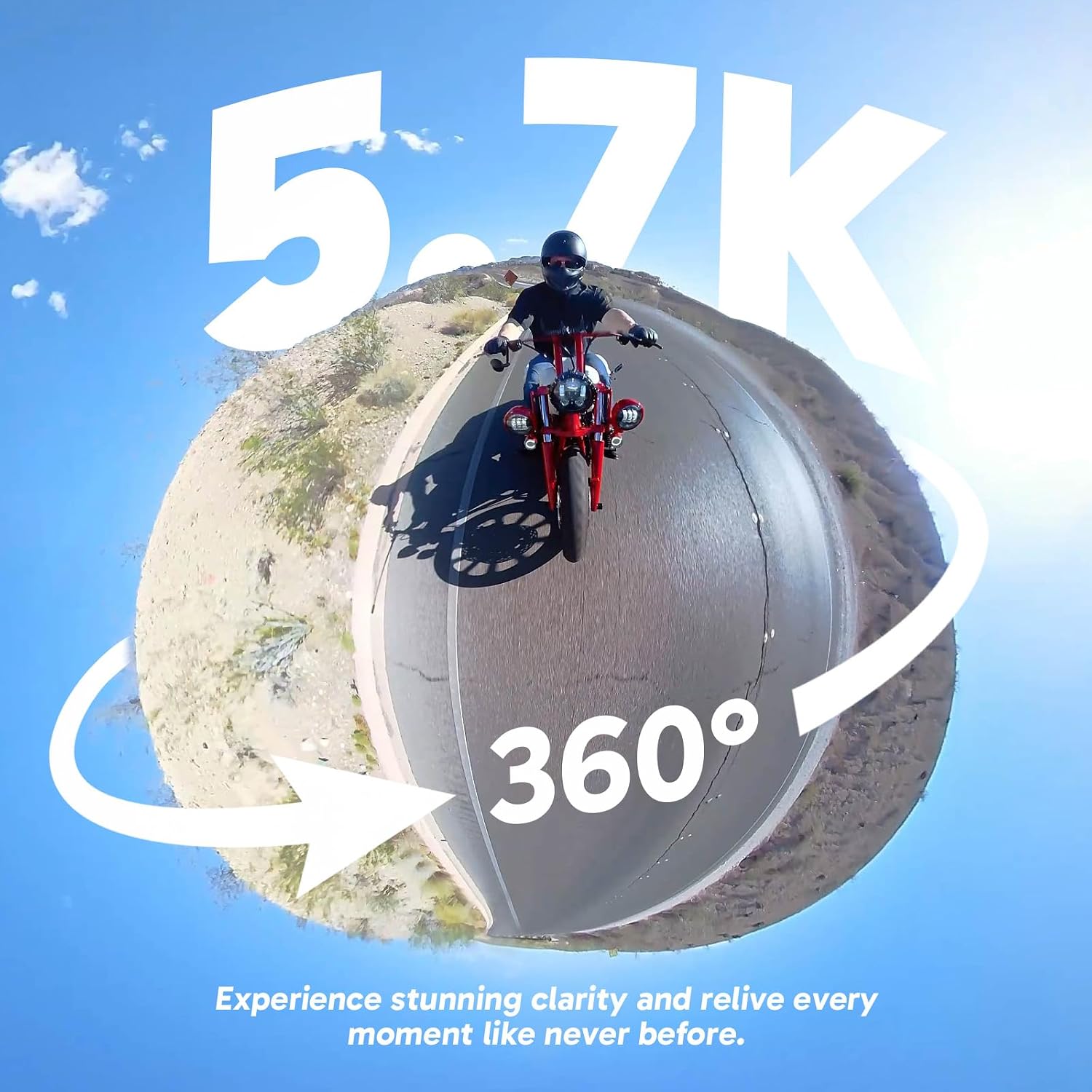 Detalle 2 de AKASO 360 Camera Motorcycle Combo 360° Video