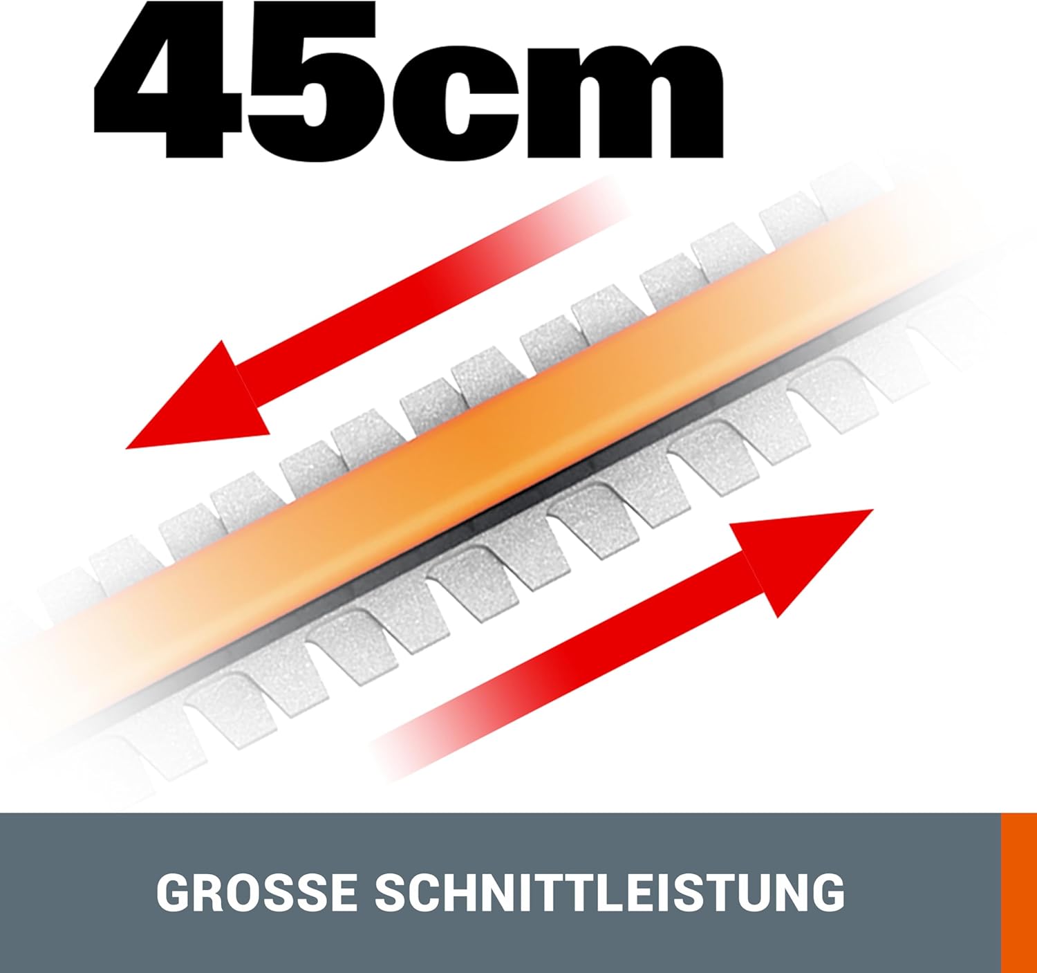 Thumbnail 3 de WORX WG252E.9 Akku-Teleskop-Heckenschere – 45 cm Schnittbreite, bis 3,20 m Höhe, PowerShare kompatibel