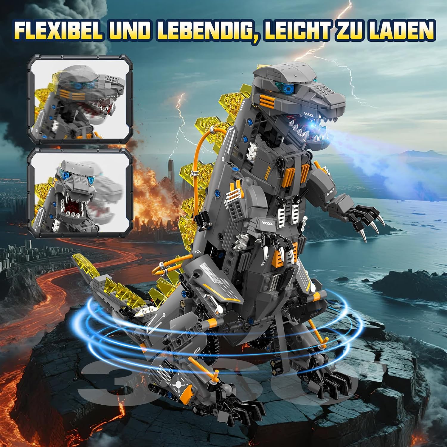 Detalle 2 de Technic Roboter Bausatz 935Pcs 5‑in‑1 RC