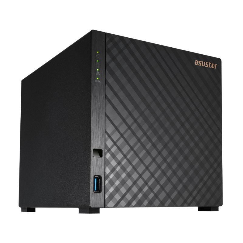 Detalle de Asustor Drivestor 4 AS1104T NAS de 4 bahías: rendimiento fiable para tu hogar o pequeña oficina