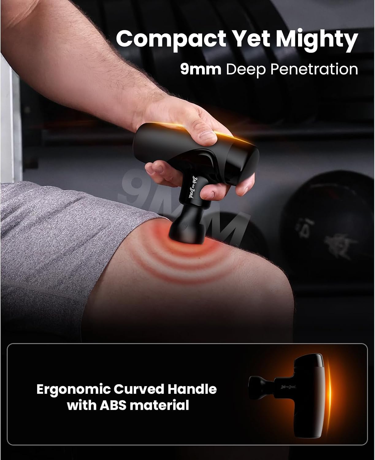 Detalle de Bob and Brad M7 Plus Mini 9 mm massage gun