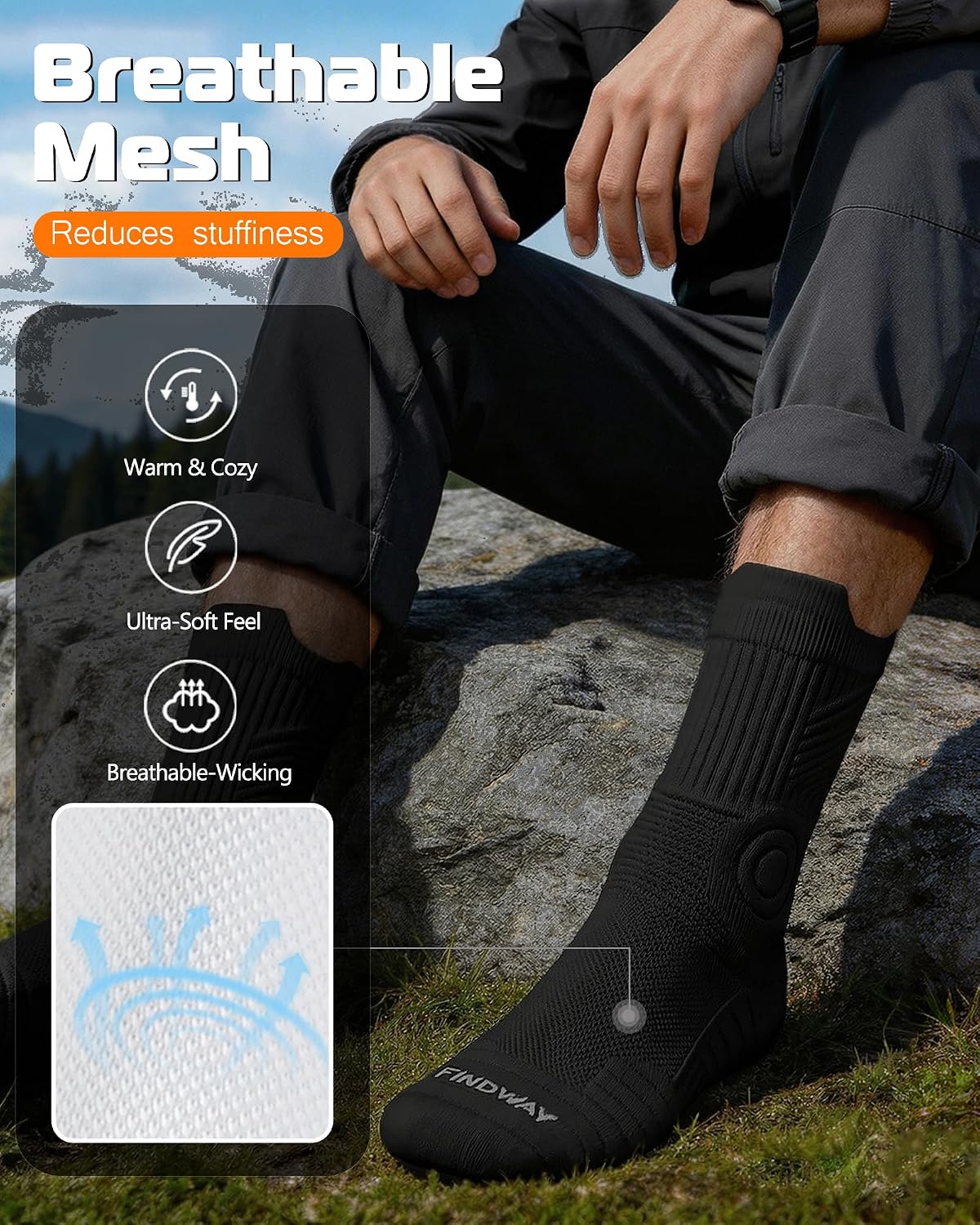 Detalle 2 de Compression Running Socks 3 Pairs