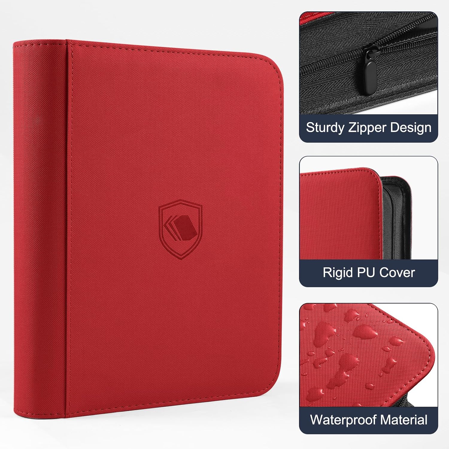 Detalle 2 de Pemocyny Top Loader Binder 2 Pack, 9-Pocket Albums for 3" x 4" Toploaders