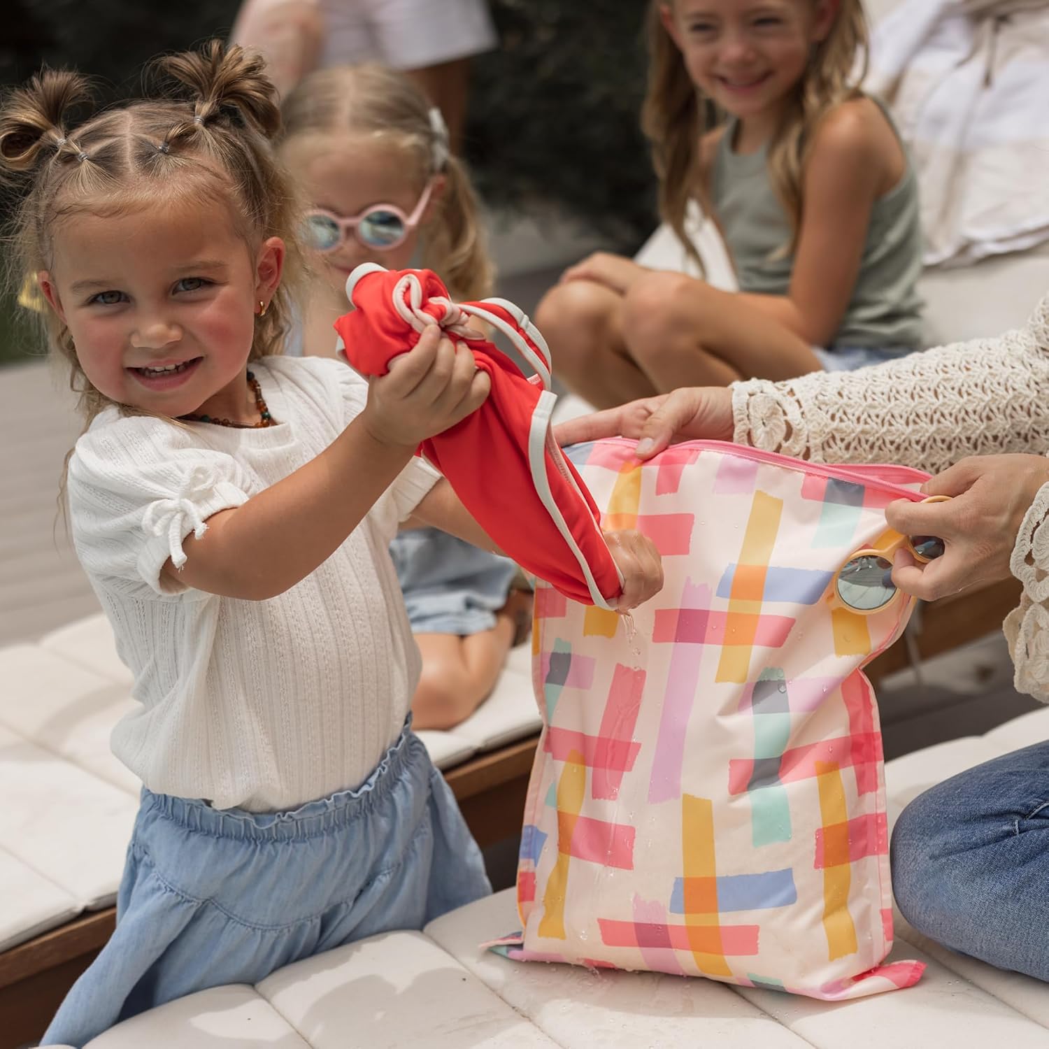 Detalle 2 de Tiny Twinkle Wet Bags, 2-Pack Reusable Waterproof Bags, 12.5” × 16”