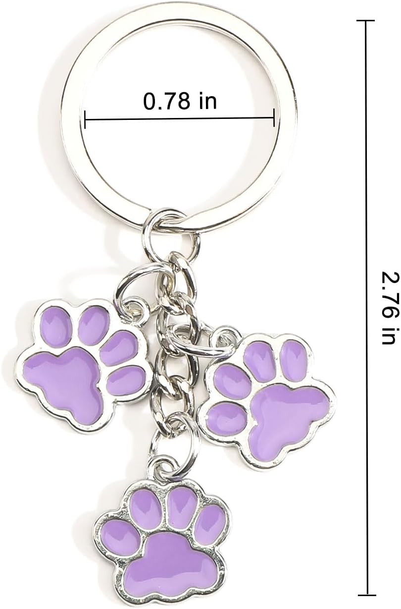 Detalle 2 de Tranbath Katzenpfoten-Schlüsselanhänger für Taschen & Mini-Rucksäcke – süßer Bag Charm für Katzenliebhaber