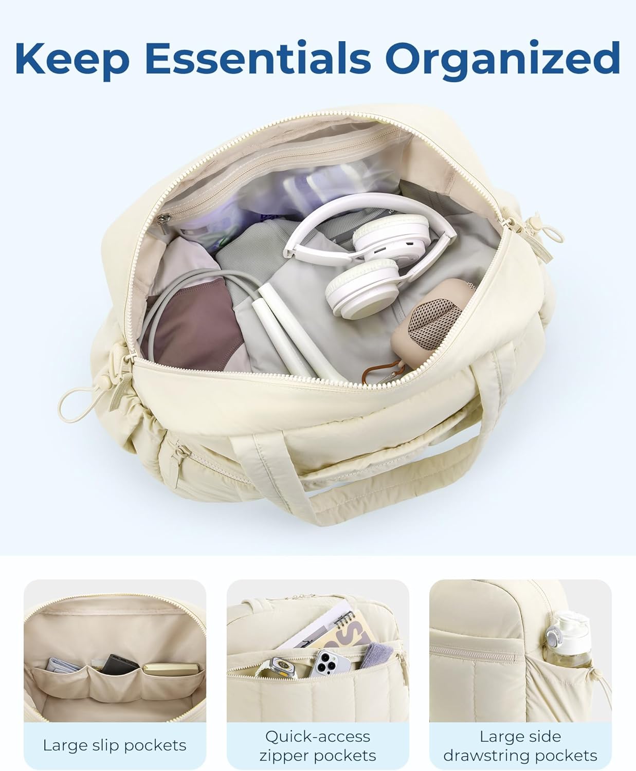 Detalle 2 de BAGSMART Womens Gym Bag 24L travel bag