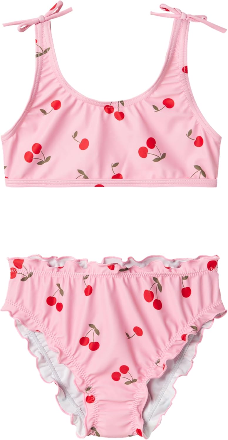 Detalle de Name It Mädchen Bikini Box Nmfzanne – 1er Pack: Bademode für Kleinkinder