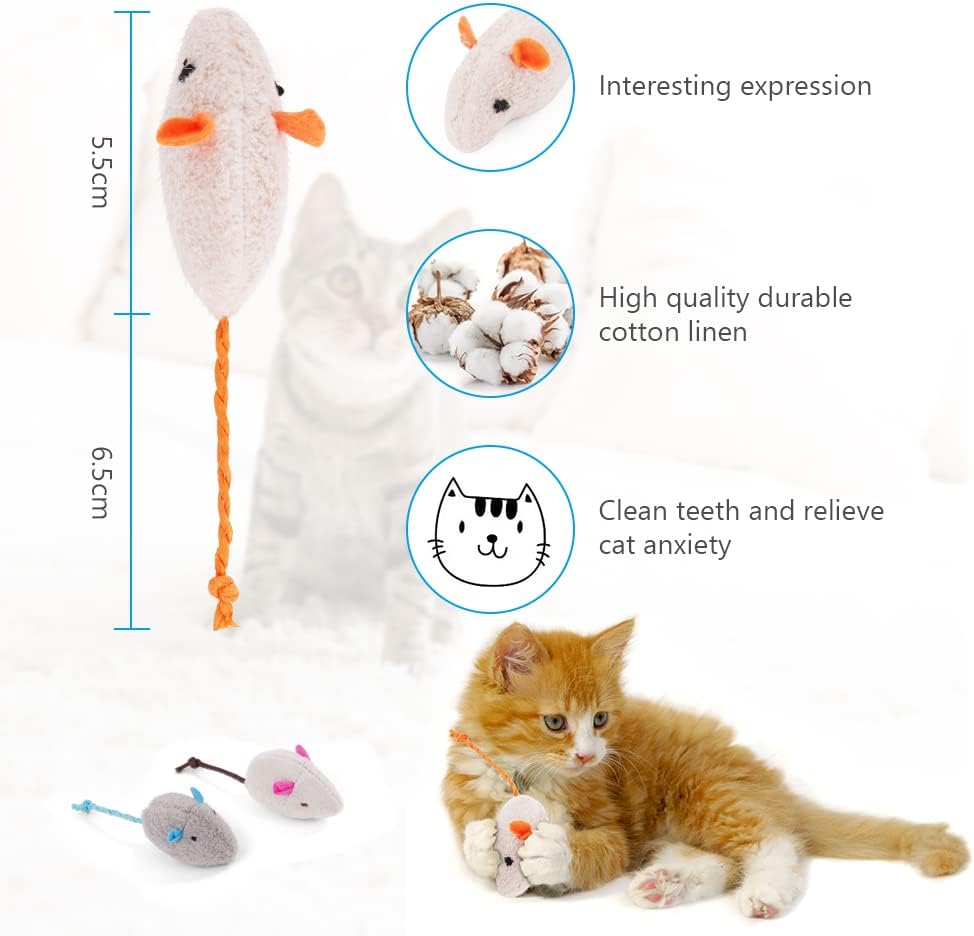 Thumbnail 1 de vsshe Catnip Jouets Souris 8 pcs 🐱