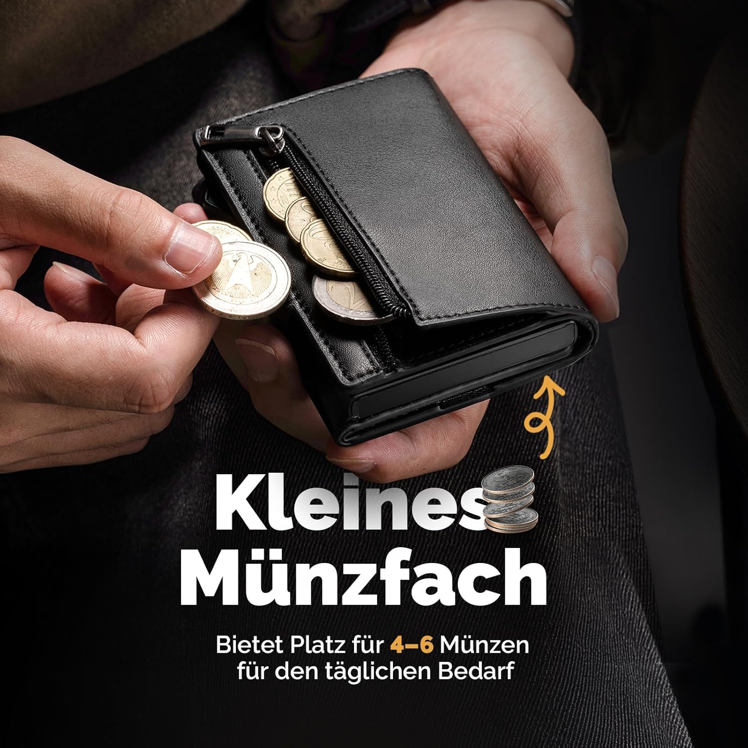 Thumbnail 6 de Manmaxim Geldbörse AirTag Slim Wallet 12 Karten