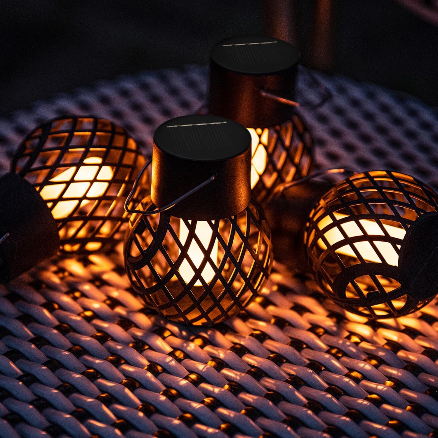 Thumbnail 5 de GIGALUMI Solar Hanging Flame Lights 8-pack