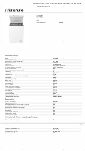 Thumbnail 12 de Hisense HCF145E NUOVO Congelatore a pozzetto da 141 L: silenzioso, modulabile e pratico