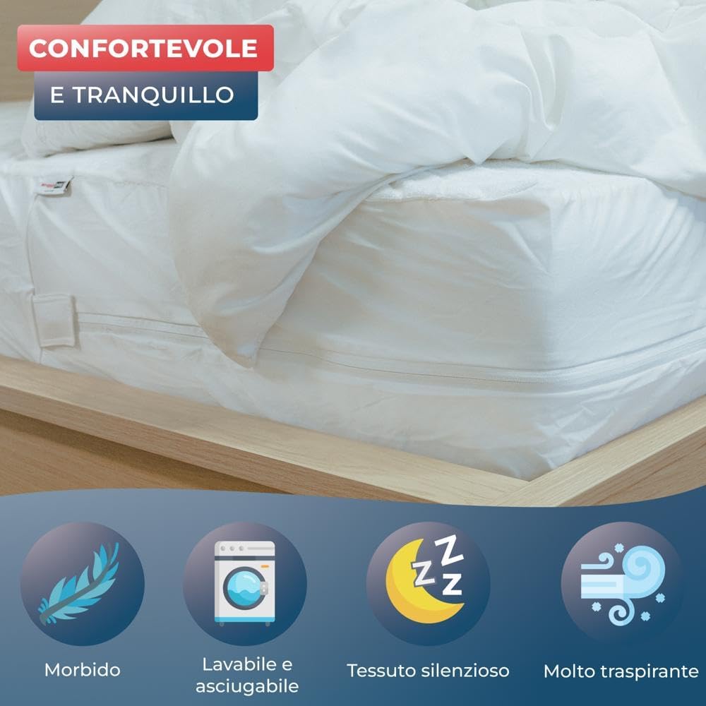 Thumbnail 5 de WRAPPYBAG Coprimaterasso Impermeabile: protezione integrale contro acari, insetti e allergie