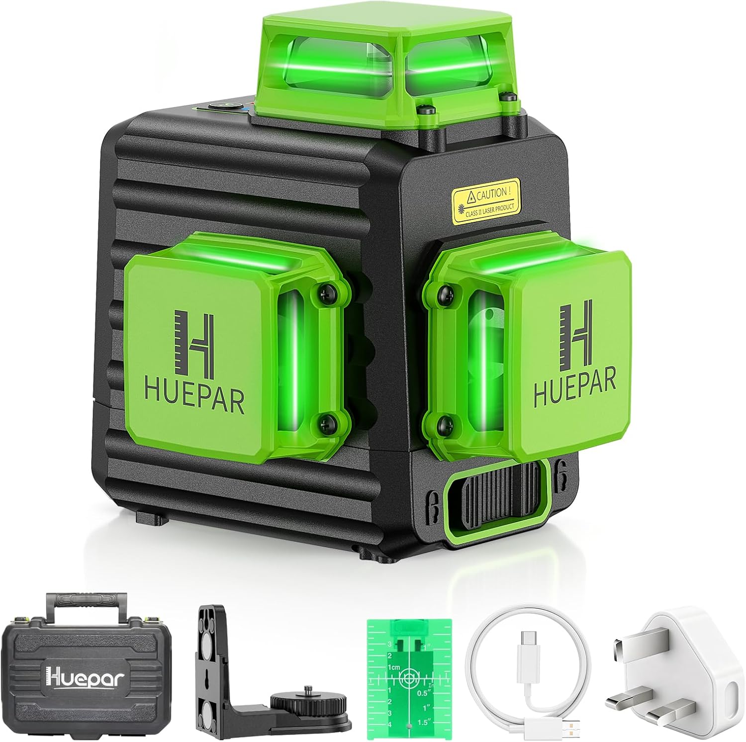 Detalle de Huepar B03CG 3D Green Laser Level 5200mAh