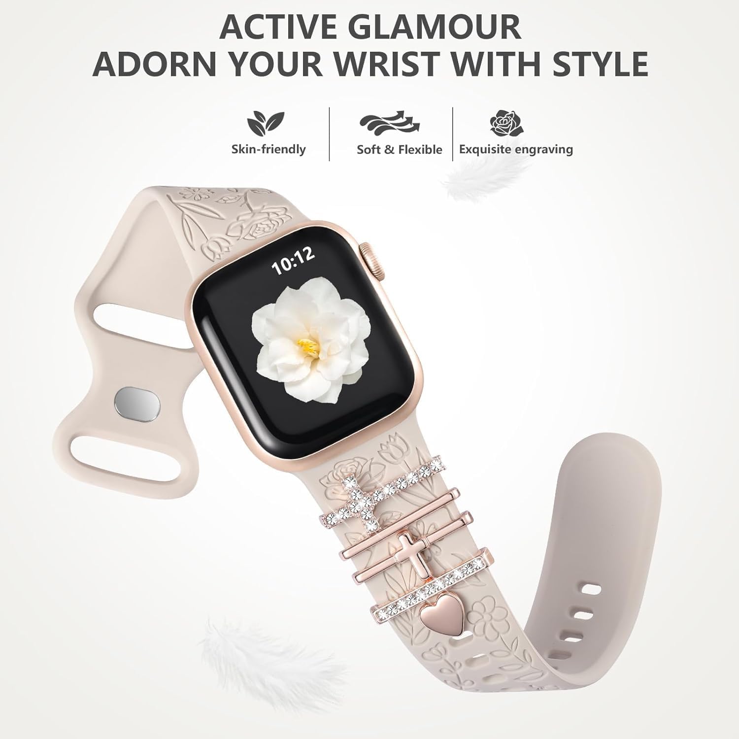 Thumbnail 4 de Cinturino Apple Watch in silicone 38mm incisi