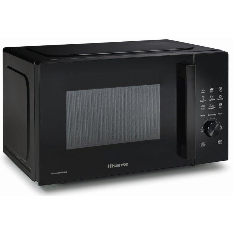 Detalle 2 de Hisense H23MOBSD1H: Microondas compacto de 23 L y 800 W en negro