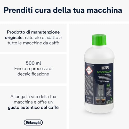 Detalle 2 de De'Longhi EcoDecalk DLSC500 - Decalcificante liquido 5 dosi da 500 ml