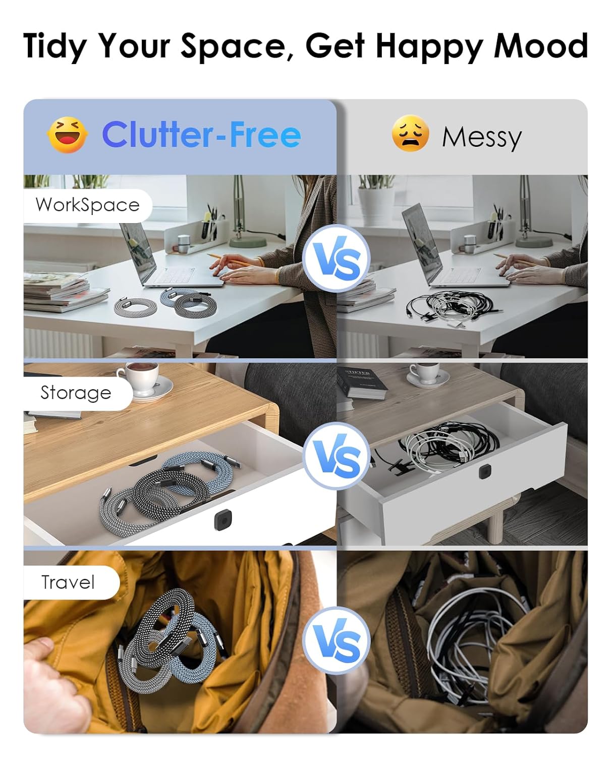 Thumbnail 2 de Magtame Cable USB-C Magnético 60W, Carga Rápida 1.5m ⚡