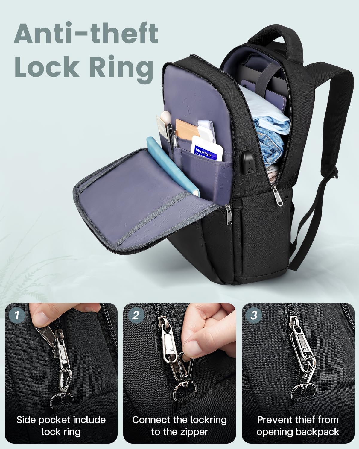 Thumbnail 3 de Besttravel Laptop Backpack 25L