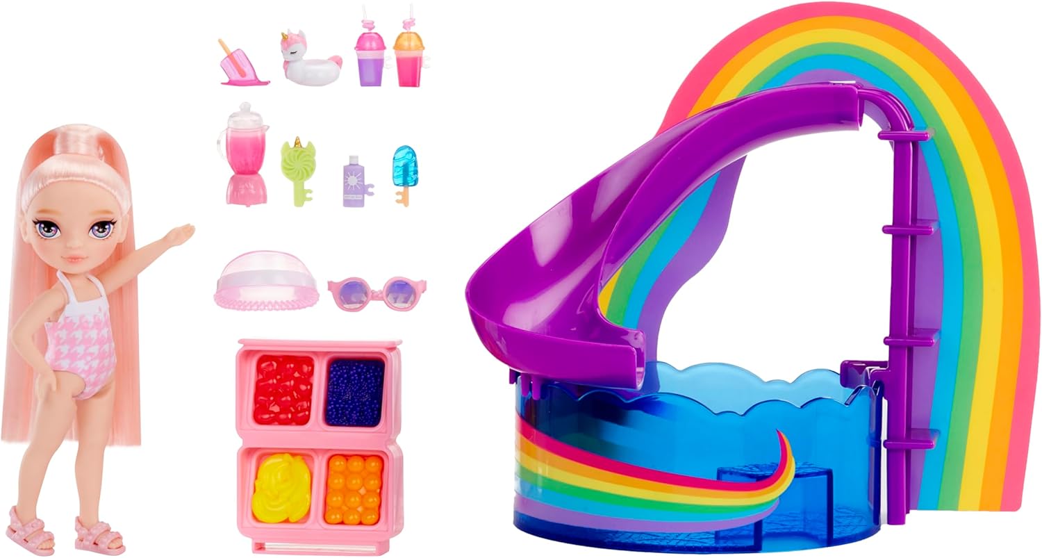 Thumbnail 1 de RAINBOW HIGH Littles Pool Day with Blush 🏊‍♀️ ¡Divertido set infantil