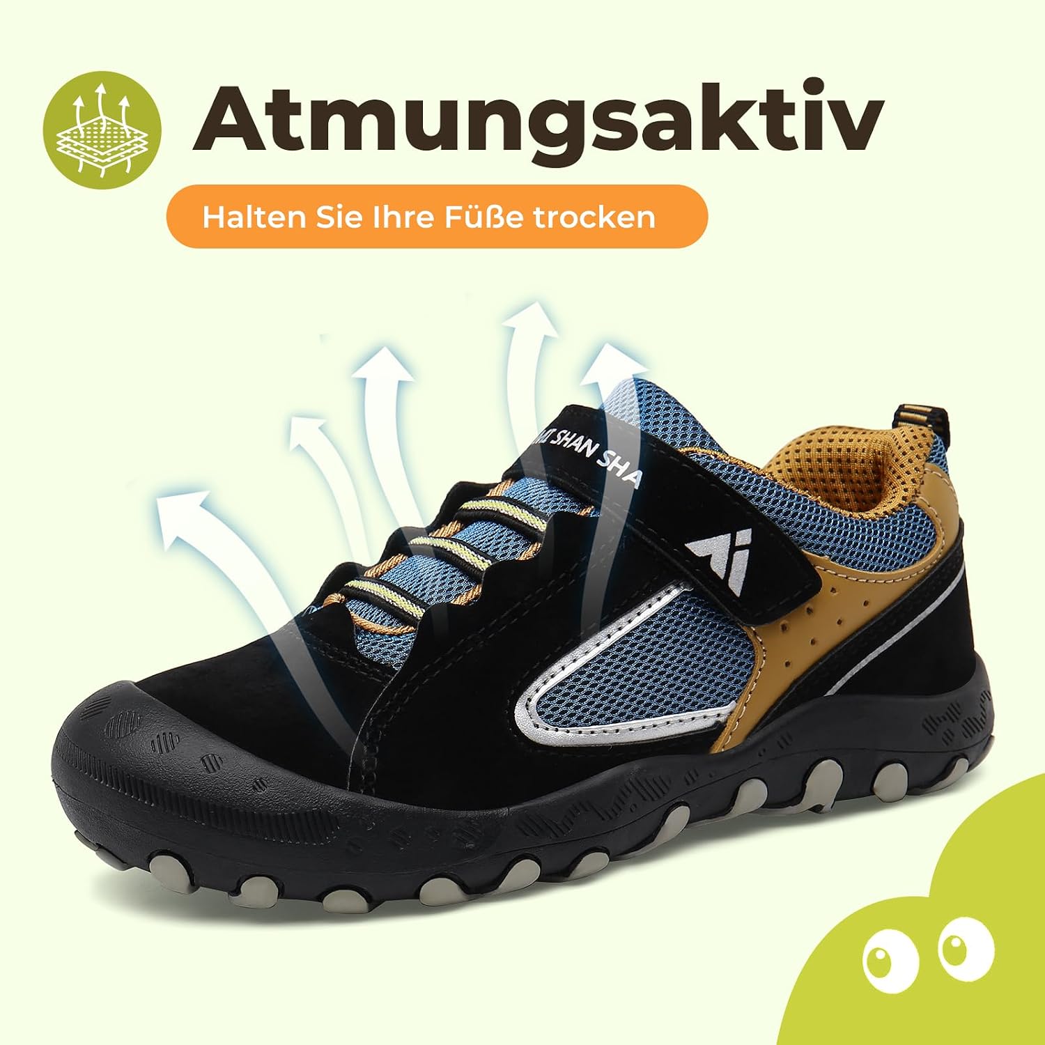 Detalle 2 de Mishansha Unisex Kinder-Trekkingschuhe & Wanderschuhe (24–38)