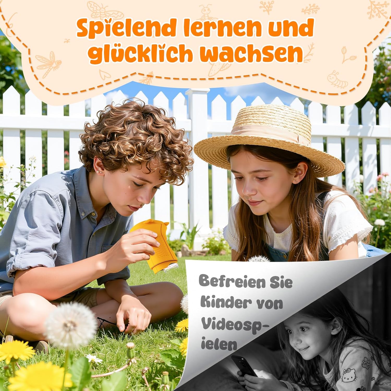 Thumbnail 2 de Yidoroye Kinder-Mikroskop mit 1000-facher Vergrößerung und 2,4" HD-Bildschirm