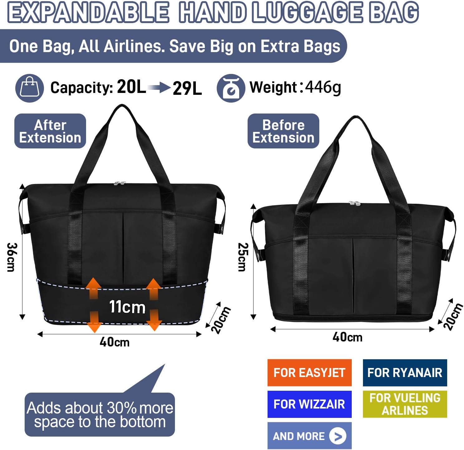 Thumbnail 2 de FIORETTO Designed for Ryanair Cabin Bag 40x20x25