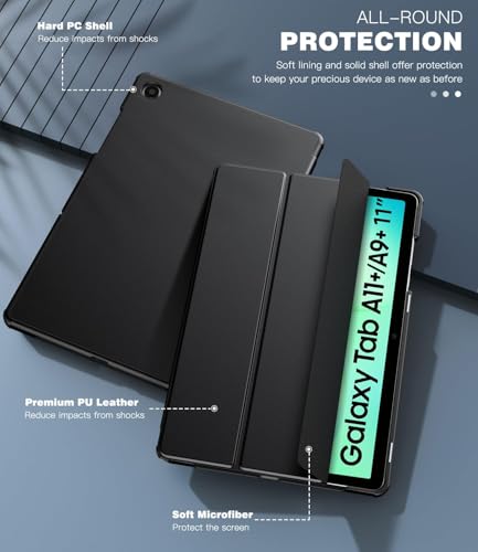 Thumbnail 5 de TiMOVO Funda para Samsung Galaxy Tab A11+ Plus/A9+ Plus 11 Pulgadas (2025/2023), Funda Ligera y Delgada con Soporte, Auto Activación/Suspensión, Negro