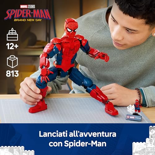 Detalle de LEGO Marvel Spider-Man 76346: Action Figure da Collezione con Minifigure e Accessori per Decorazione e Gioco