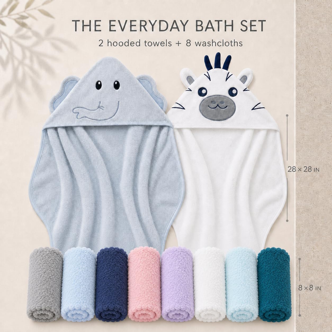 Detalle de Cute Castle Baby Hooded Towels, Rayon from Bamboo