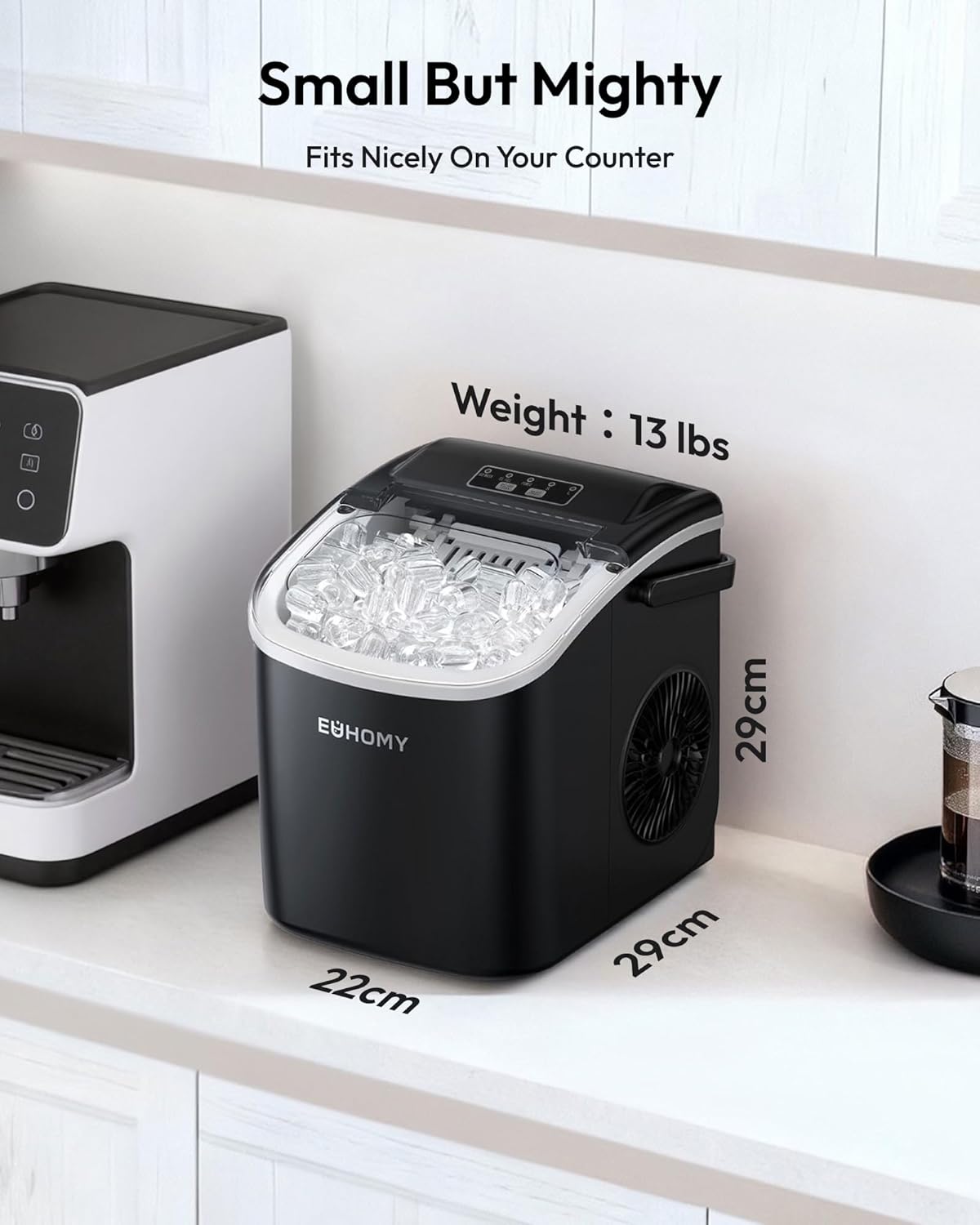 Thumbnail 5 de EUHOMY Ice Maker Countertop 9-Cube