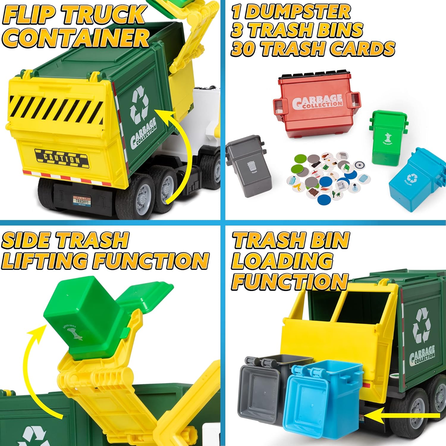 Thumbnail 3 de JOYIN Large Friction Powered Garbage Truck Toy set for kids 🚚
