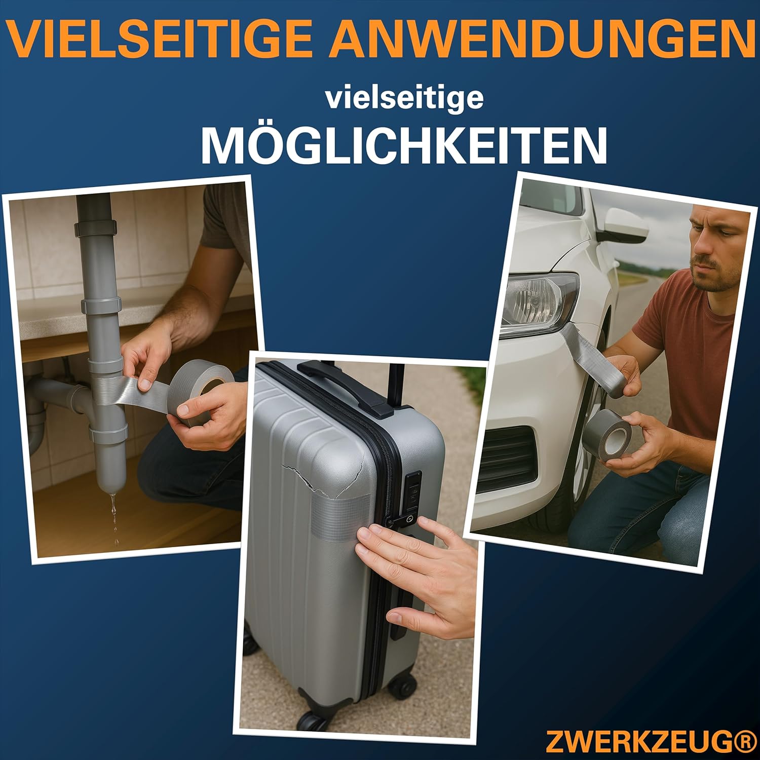 Thumbnail 6 de ZWERKZEUG Panzertape 3 Rollen 48 mm x 96 m