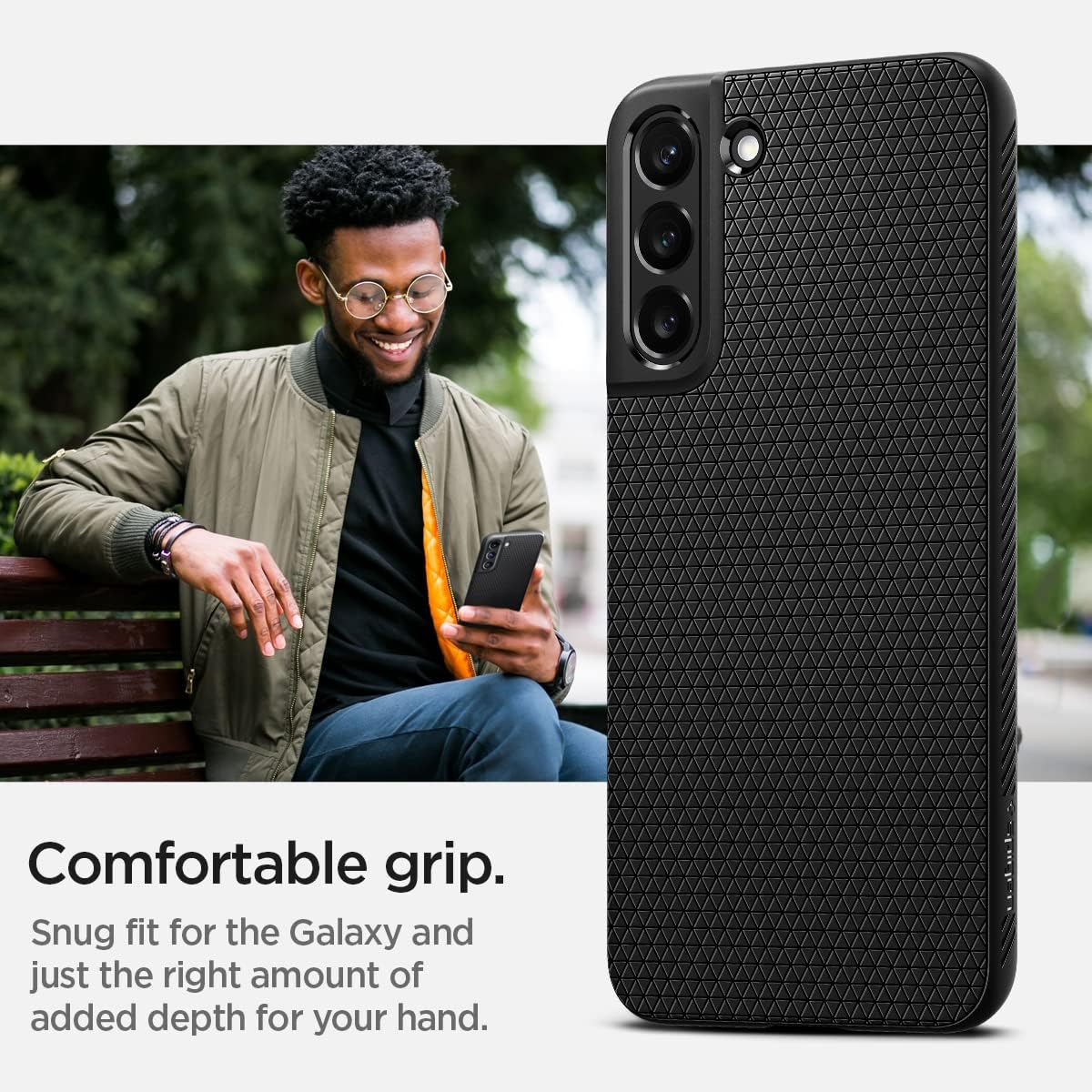 Thumbnail 4 de Spigen Cover Liquid Air per Samsung Galaxy S22 Plus 5G, nera opaca