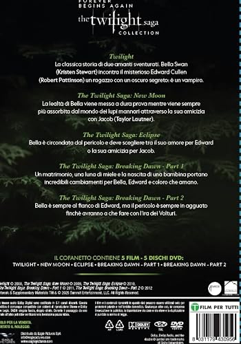 Detalle 2 de Cofanetto The Twilight Saga: Forever Begins Again - Dvd (5 Dvd) di Eagle Pictures