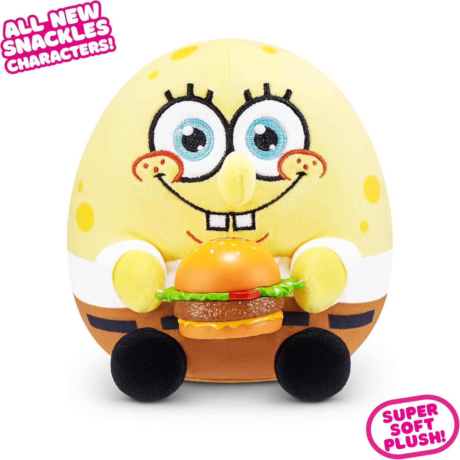 Thumbnail 2 de Snackles Licensed SpongeBob Squarepants 5-inch Plush with Snack Accessory
