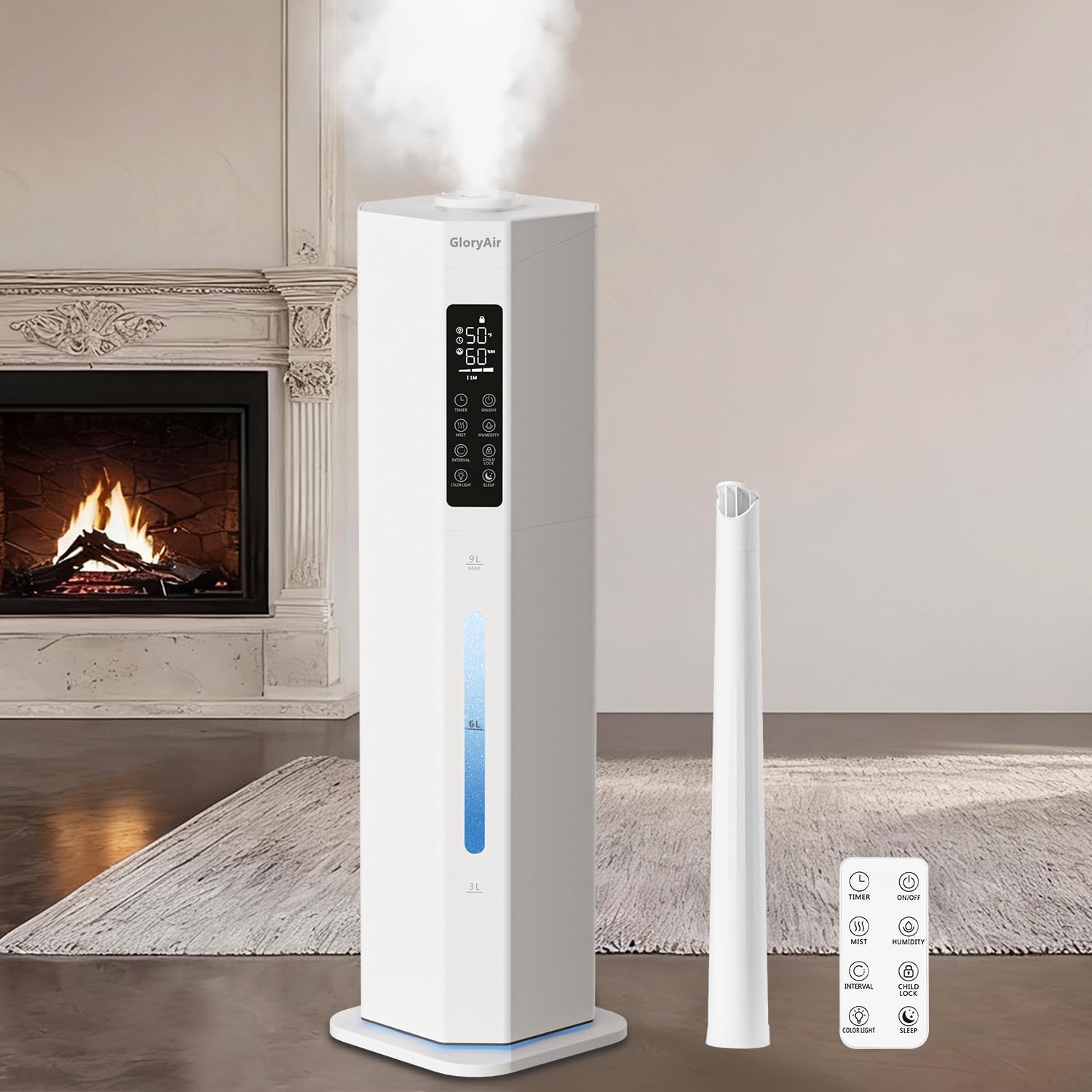 Detalle de GloryAir 9L Cool Mist Humidifier 💧