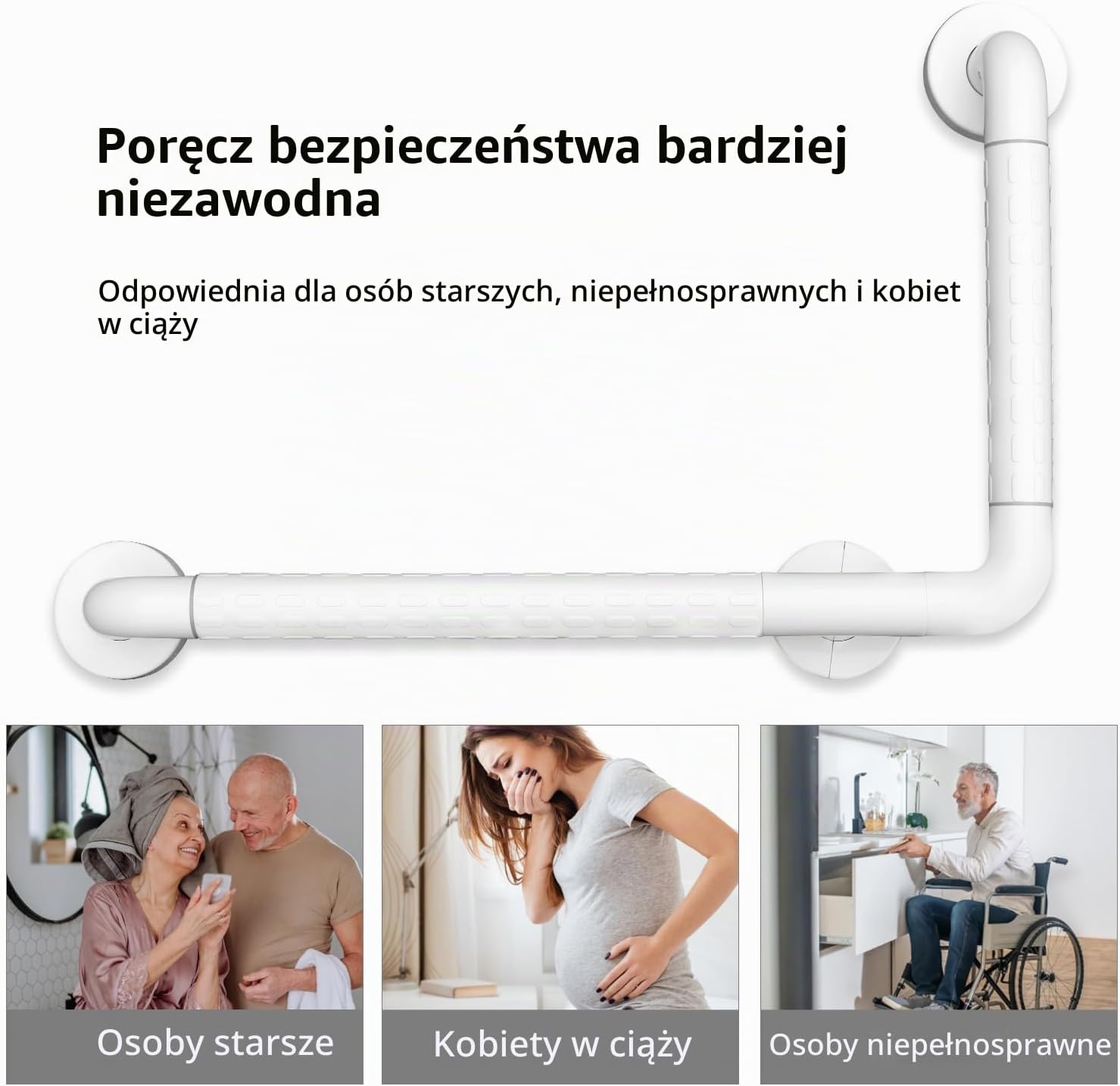 Thumbnail 5 de HooJtny HooJtny-Handle – antypoślizgowa poręcz łazienkowa 60 × 40 cm