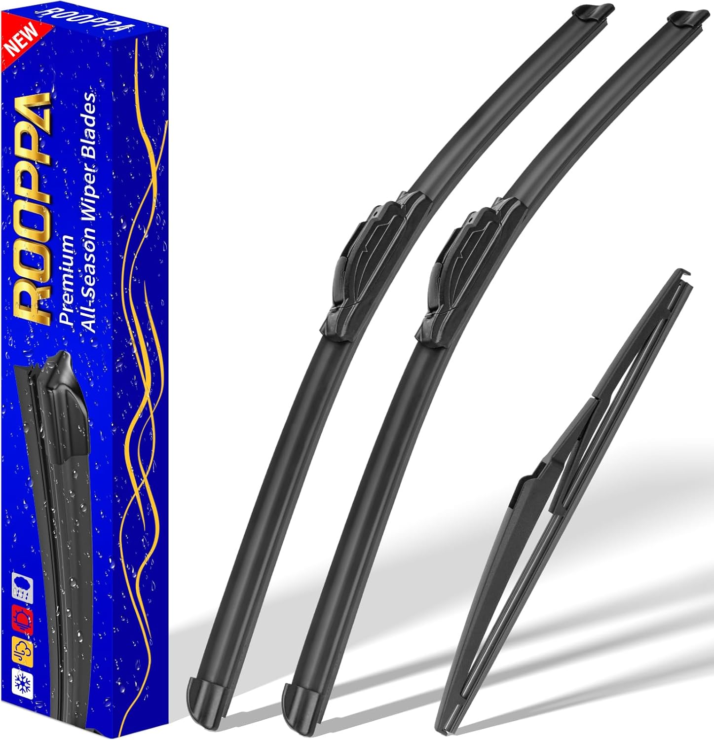 Detalle de 3 Wipers Replacement for 2021-2024 Toyota Sienna — OEM Front Windshield Blades (26/20/12) Set of 3