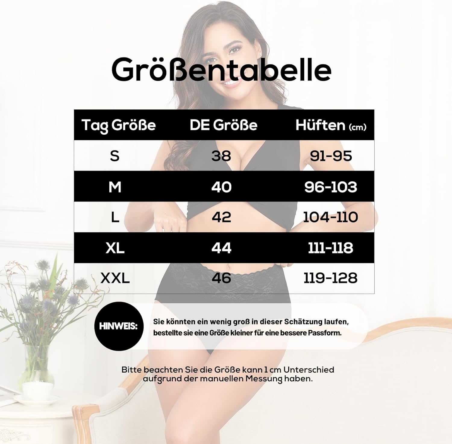 Thumbnail 4 de Wealurre Damen-Slips im 5er Pack: High-Waist aus Baumwolle mit Spitze