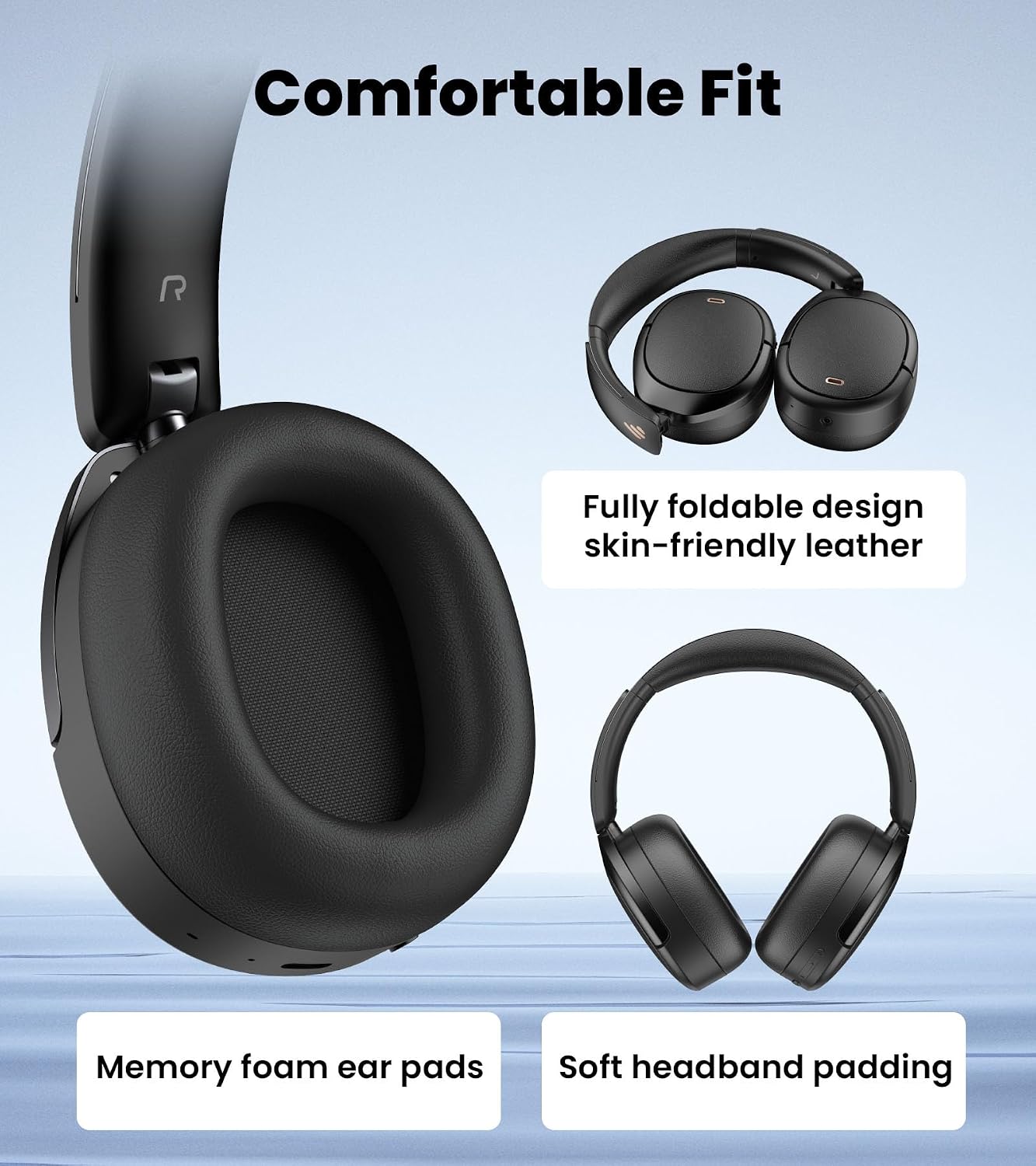 Thumbnail 5 de Edifier W80 over-ear ANC headphones -49dB