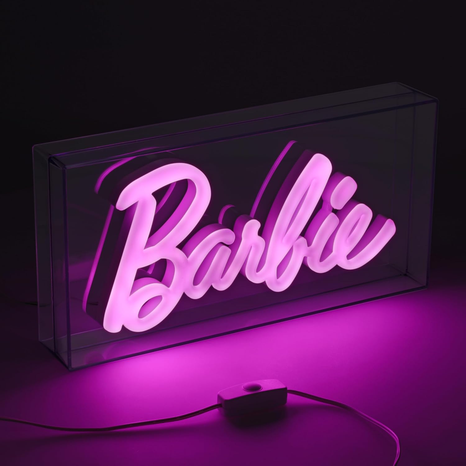 Thumbnail 1 de Paladone Lampe Néon LED Barbie - Ed. Officielle, Panneau Rose Autonome ou Murale