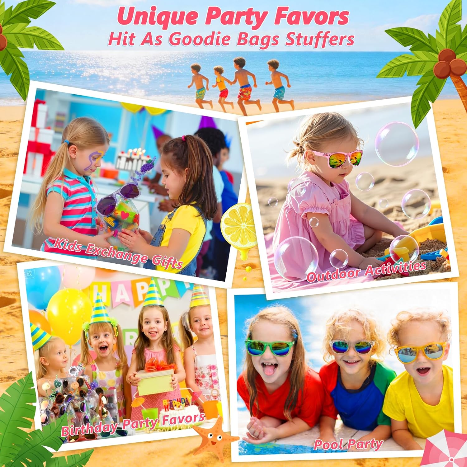 Thumbnail 4 de Kids Sunglasses Party Favors Bulk 32-pack
