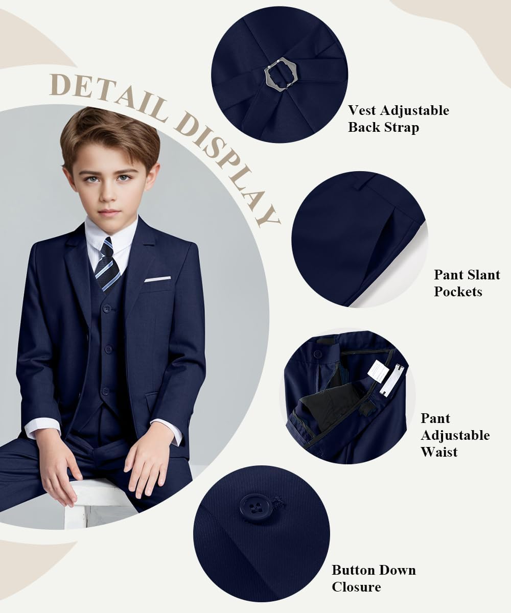 Thumbnail 1 de Boys formal suit ring bearer slim fit