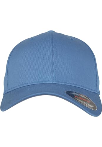 Detalle de Flexfit Wooly Combed 6277 Mütze, Blau (Slate Blue), S/M – Unisex