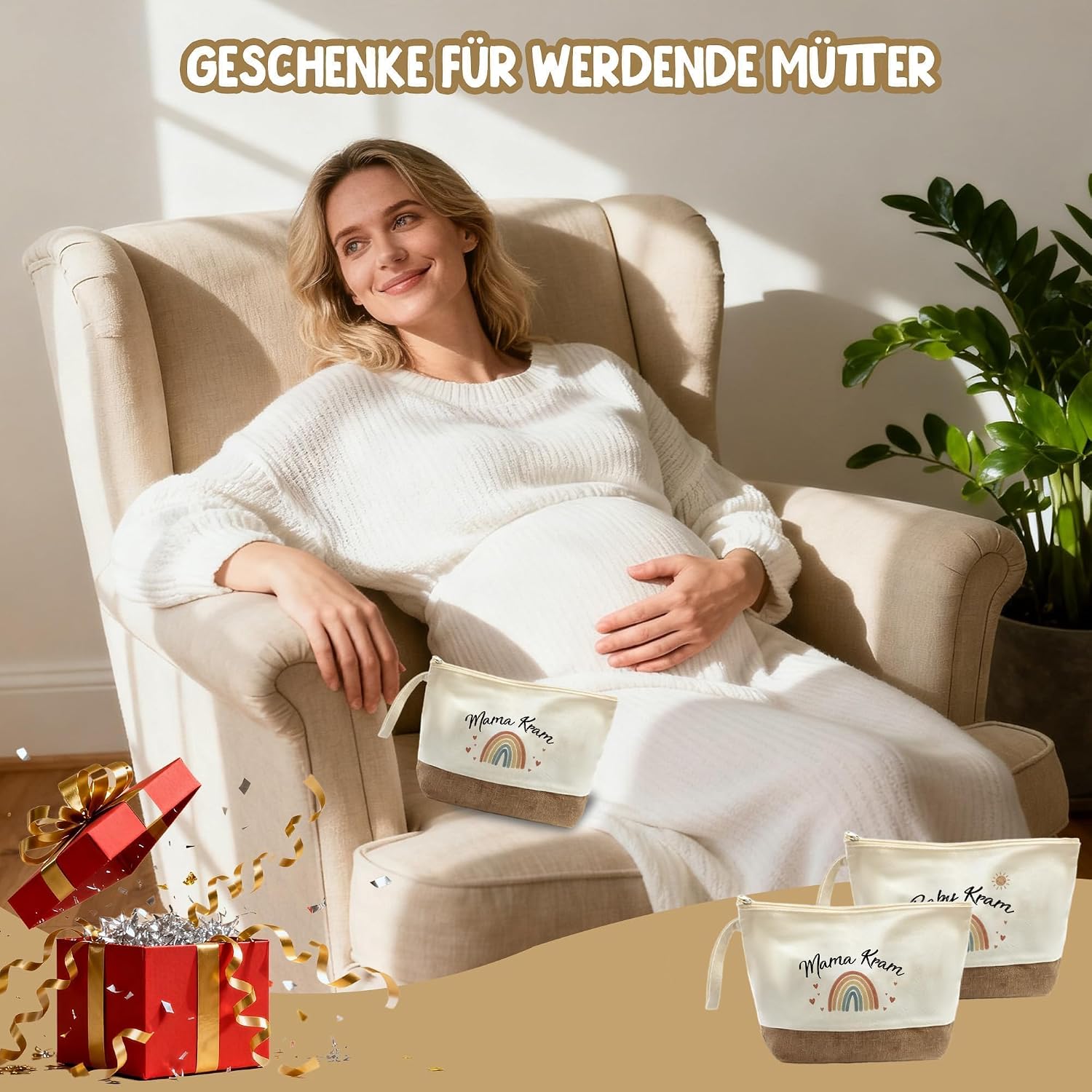 Thumbnail 5 de 2er Set Mama Tasche Mama Kram, 23 x 16 x 6 cm