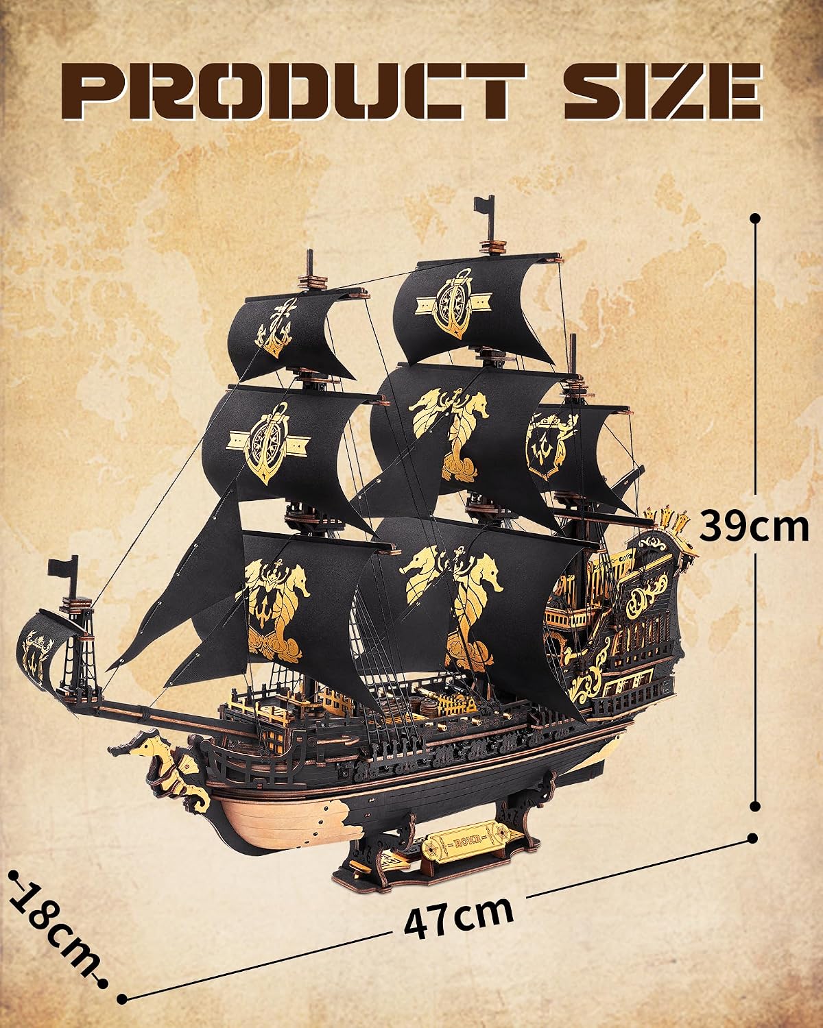 Thumbnail 5 de ROKR The Seahorse Barque MCB02 1:100 model