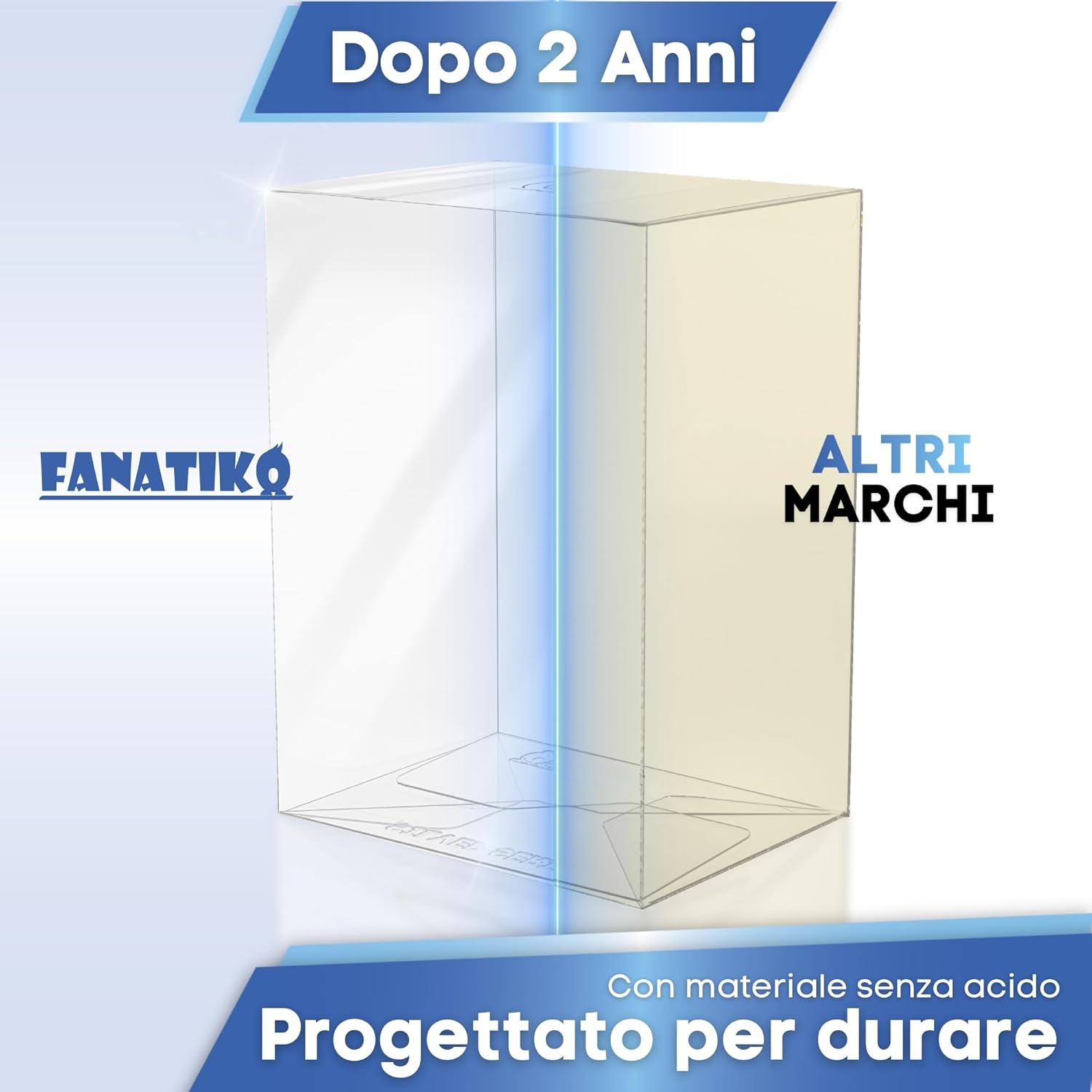 Detalle 2 de Confezione da 20 Protettori GOLD per Funko Pop 4'' – Protezione da 0,5 mm con filtro UV