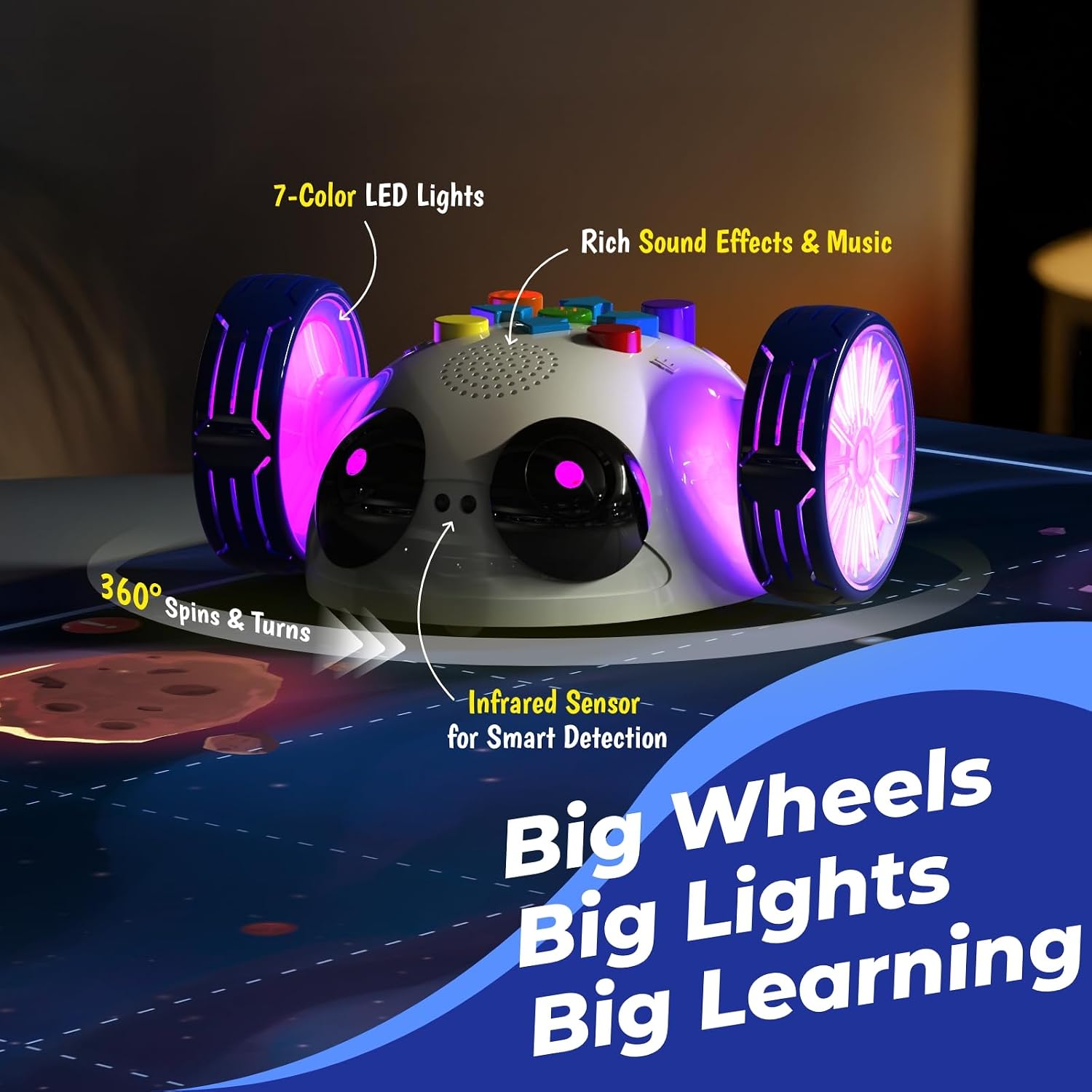 Thumbnail 5 de Apitor Robot Wheels programmierbarer Roboter für Kinder 5+
