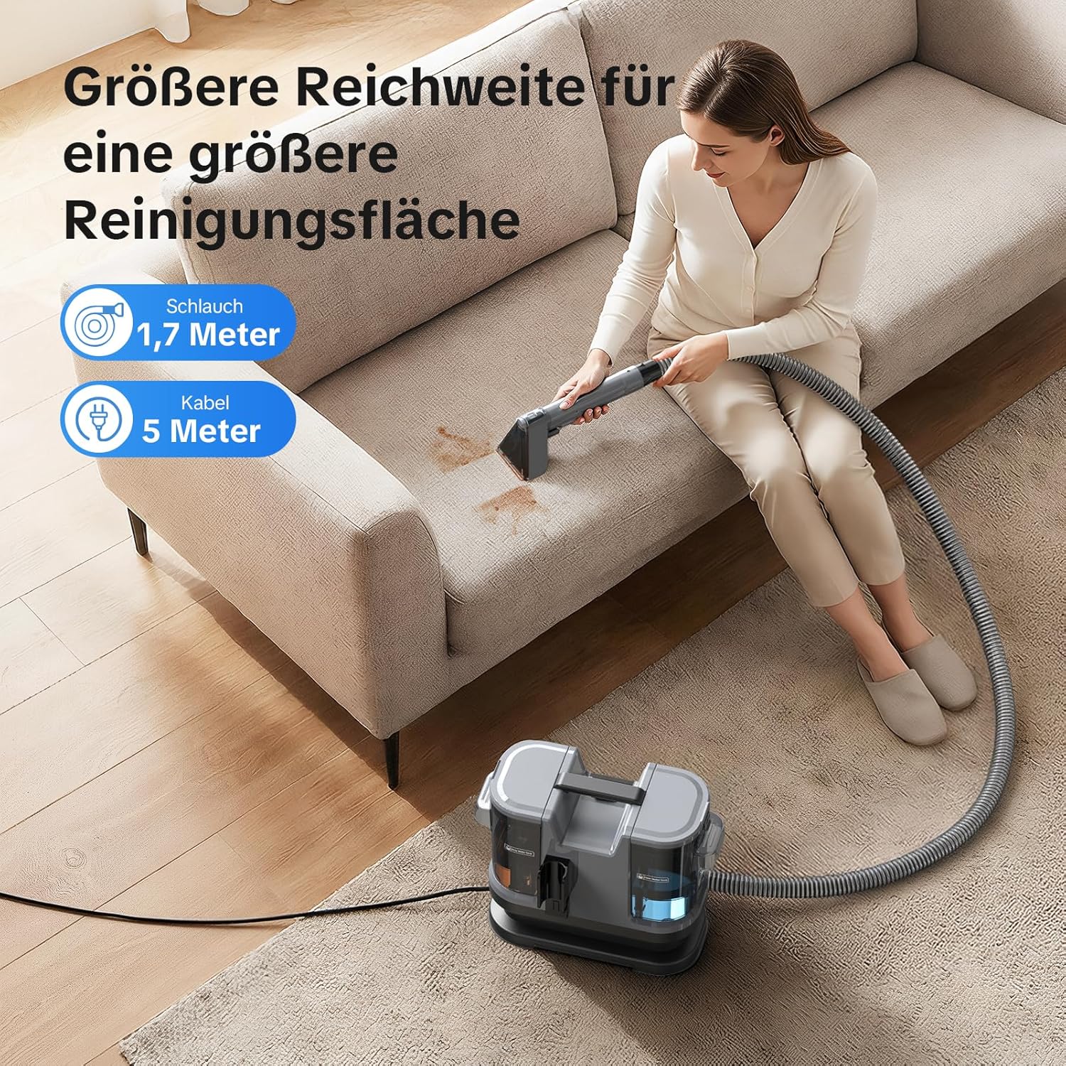 Thumbnail 3 de 600-W Polsterreiniger Nasssauger mit 20 kPa